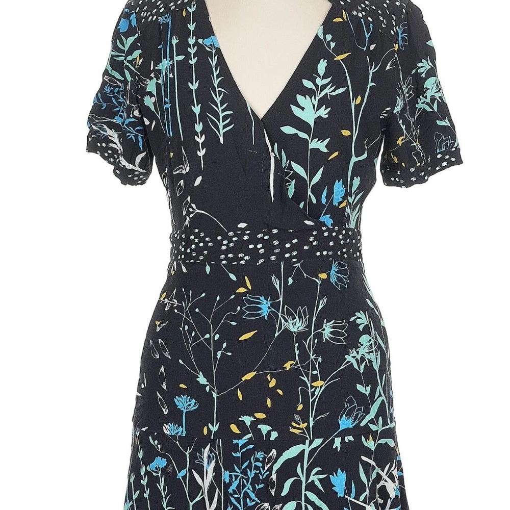 Parker Floral Black Mini Dress